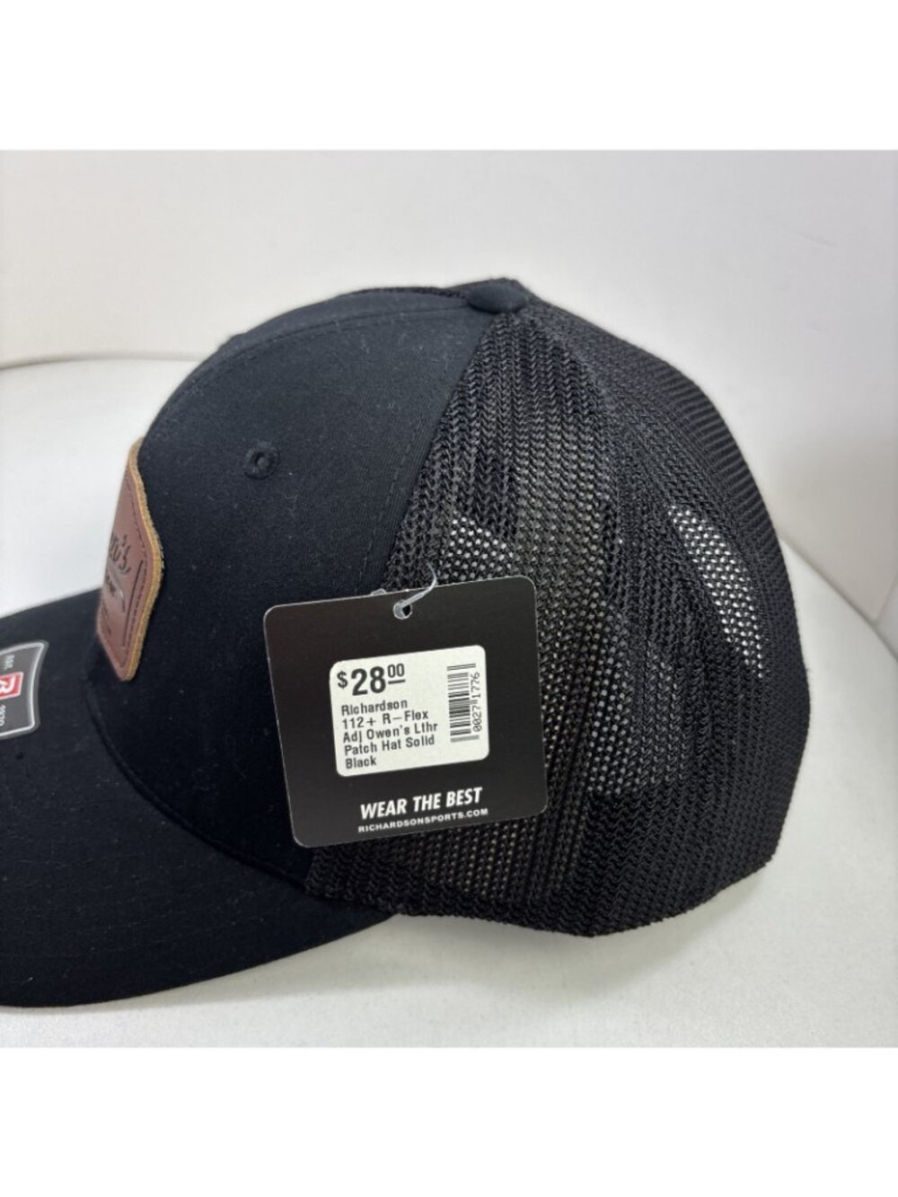 Owen’s Provisions Snapback Hat Cap Richardson Stretch 112+ Truckers Black NEW - Picture 3 of 5